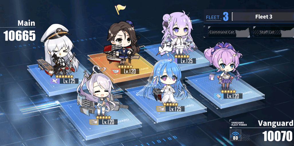 Example starting fleet.